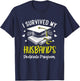 I Survived My Husband's Doctorate Program Graduation T-Shirt - T-Shirt | Navy