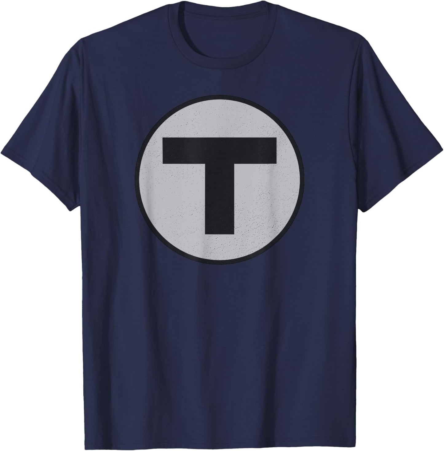 Boston T Vintage MBTA Train T-Shirt - T-Shirt | Navy