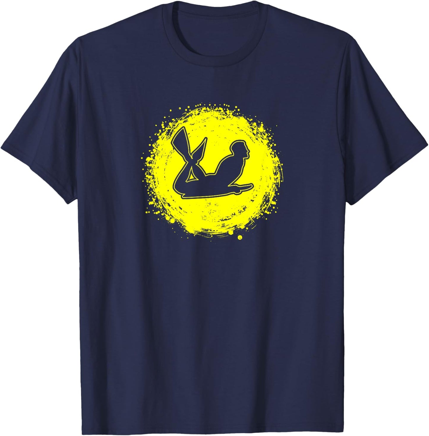 Minimalistic Bodyboard Graphic Bodyboarding Vintage T-Shirt - T-Shirt | Navy