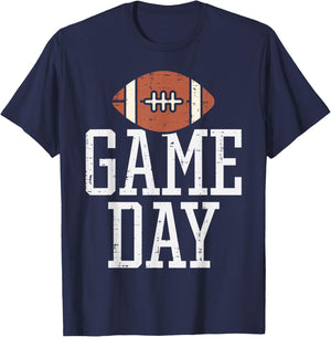 Game Day American Football Player Team Coach Men Women Boys T-Shirt - T-Shirt | Navy