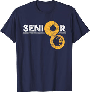 Senior - Sousaphone Player Musical Instrument Lover T-Shirt - T-Shirt | Navy