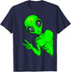 Alien Ufo Children's Women's T-Shirt - T-Shirt | Navy