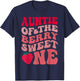 Auntie Of The Berry Sweet One Strawberry First Birthday T-Shirt - T-Shirt | Navy