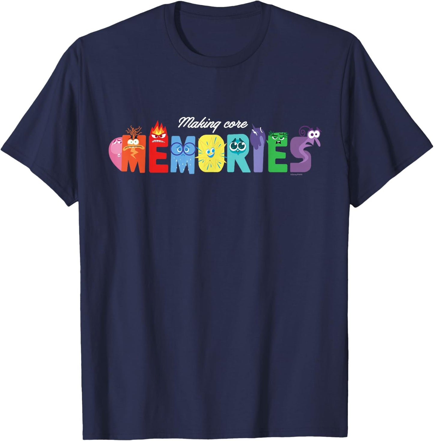 Disney and Pixar’s Inside Out 2 Making Core Memories Trip T-Shirt - T-Shirt | Navy