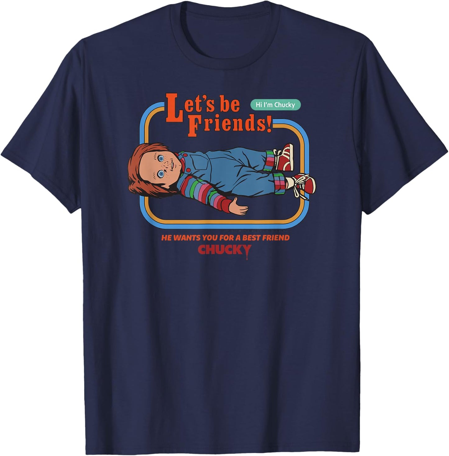 Chucky Wants You For a Best Friend T-Shirt - T-Shirt | Navy