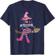 Witch Im A Survivor Halloween Breast Cancer Awareness Women T-Shirt - T-Shirt | Navy