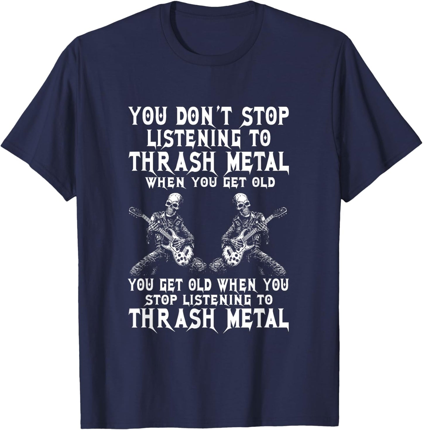Thrash Metal Concert Music Genre Band Thrash Metal T-Shirt - T-Shirt | Navy
