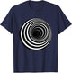 Black Hole, Optical Illusion T-Shirt - T-Shirt | Navy