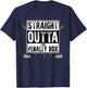 Ice Hockey Player Gift Straight Outta The Penalty Box T-Shirt - T-Shirt | Navy