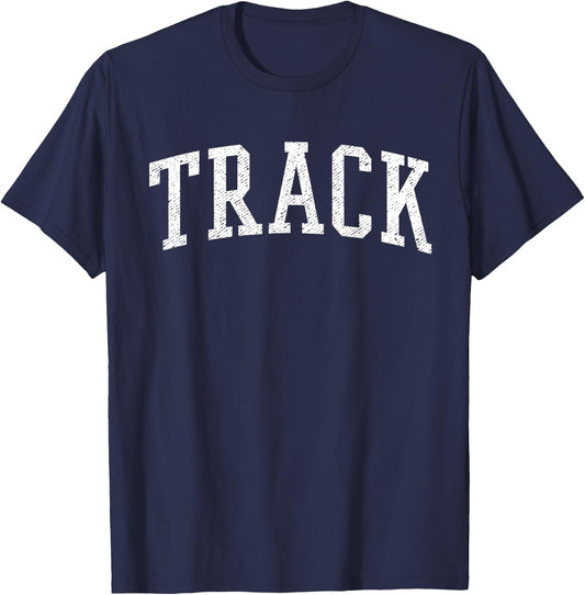 Vintage Track and Field T-Shirt - T-Shirt | Navy