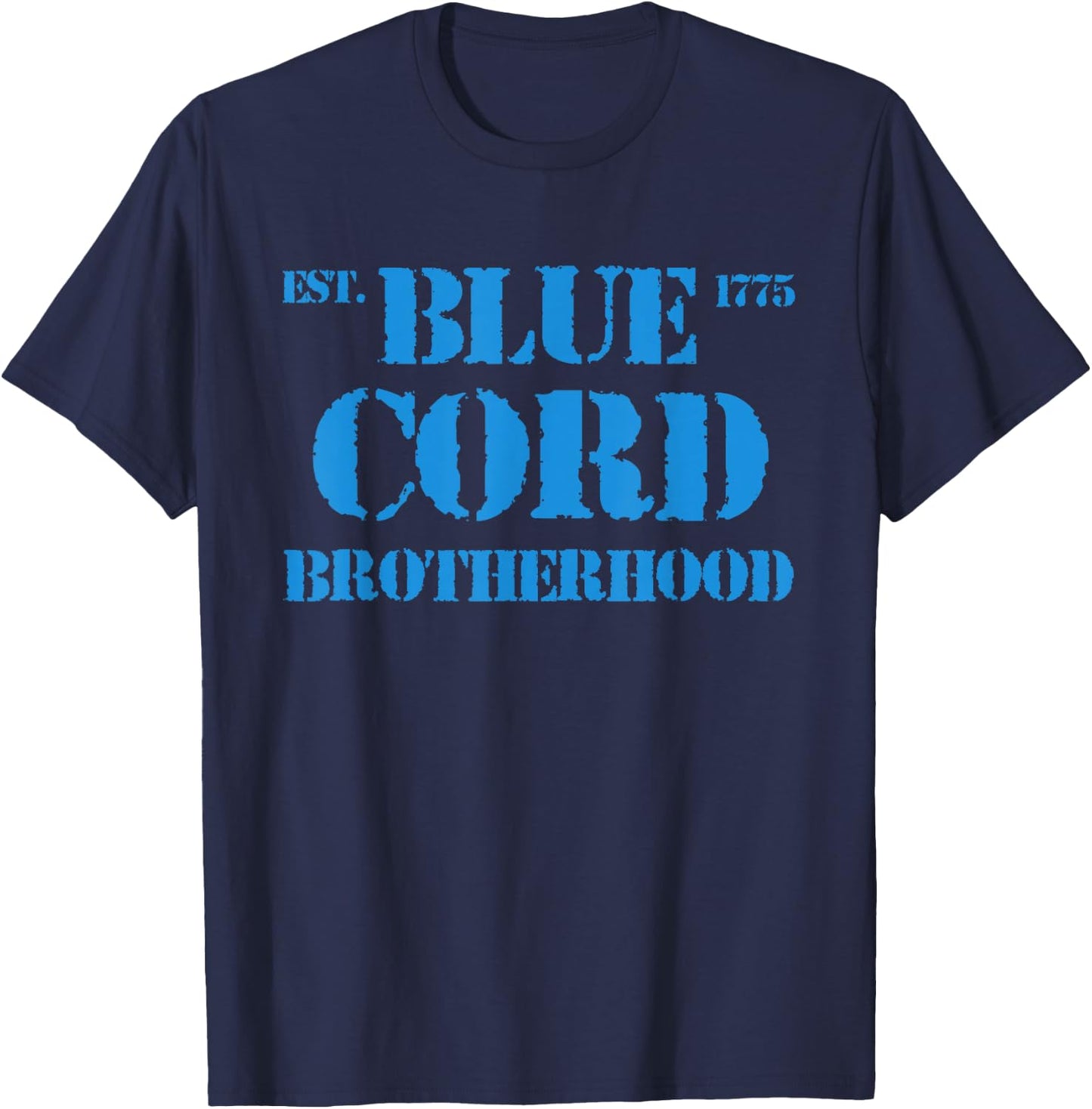 Blue Cord Brotherhood Est. 1775 Infantry Style T-Shirt - T-Shirt | Navy