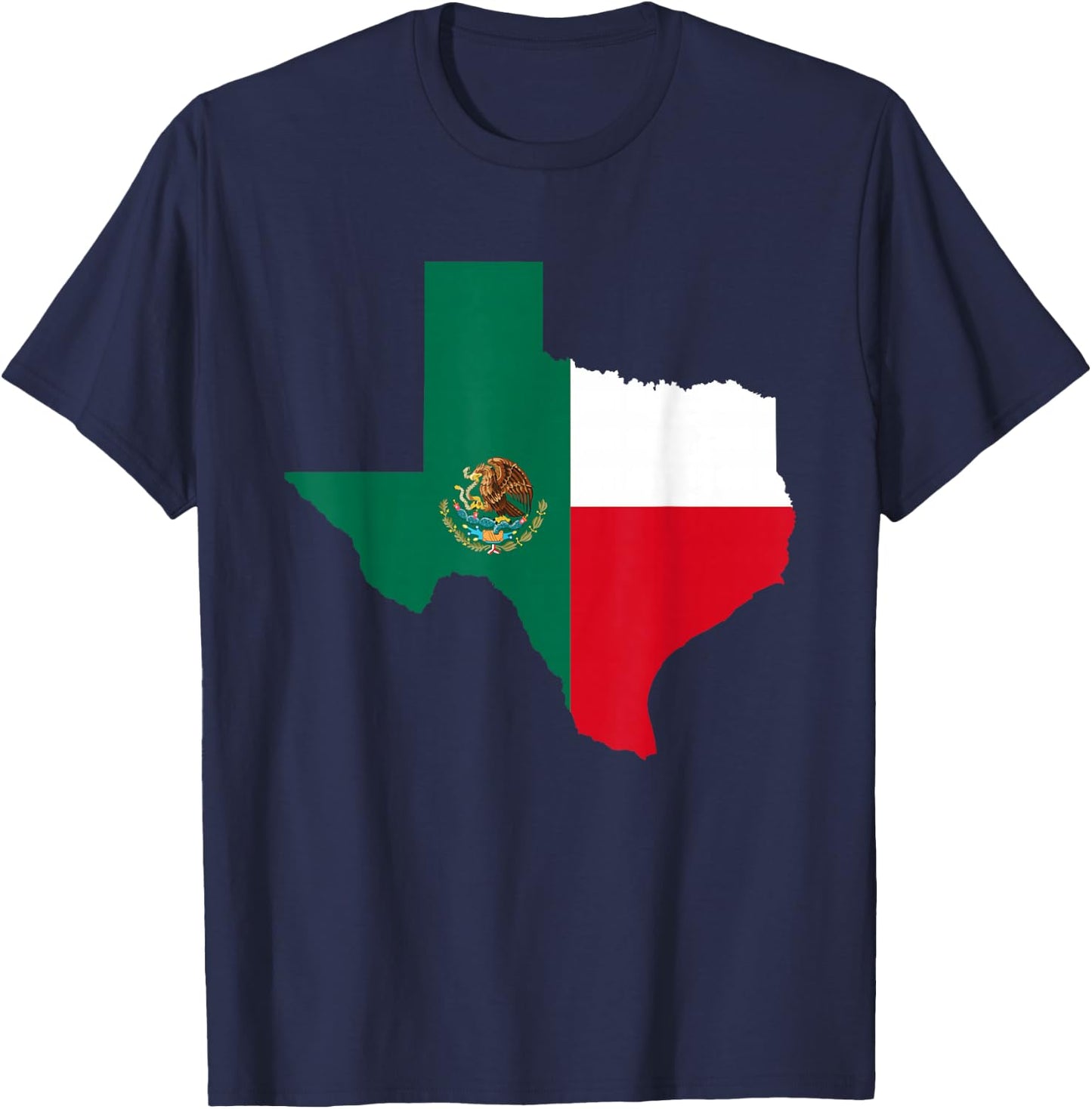 Tejano Tex-Mex Mexican Flag Chido State Texas Tejas Charro T-Shirt - T-Shirt | Navy
