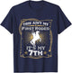 Funny Ain't My First Rodeo 7th Birthday For Kids T-Shirt - T-Shirt | Navy