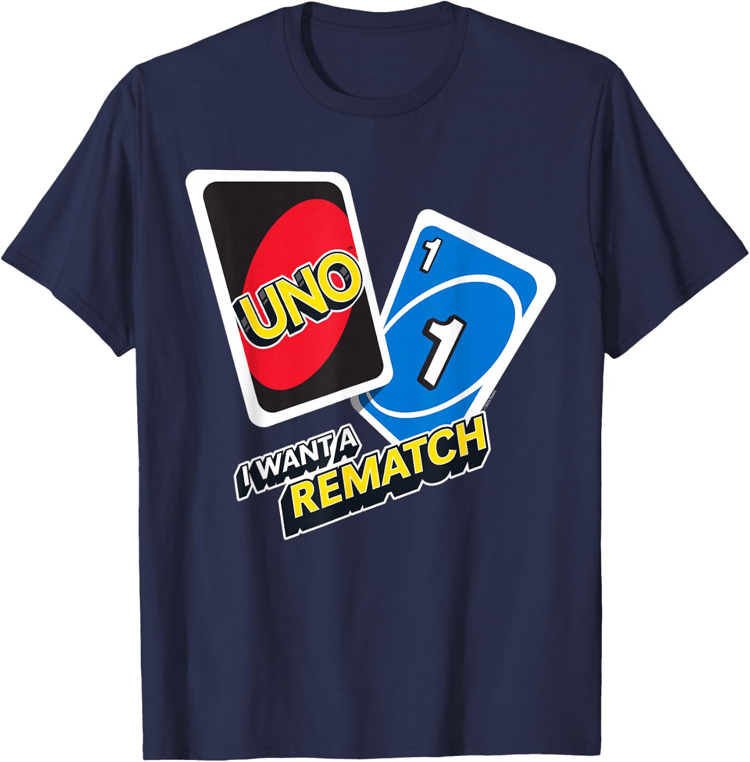 UNO - I Want a Rematch T-Shirt - T-Shirt | Navy