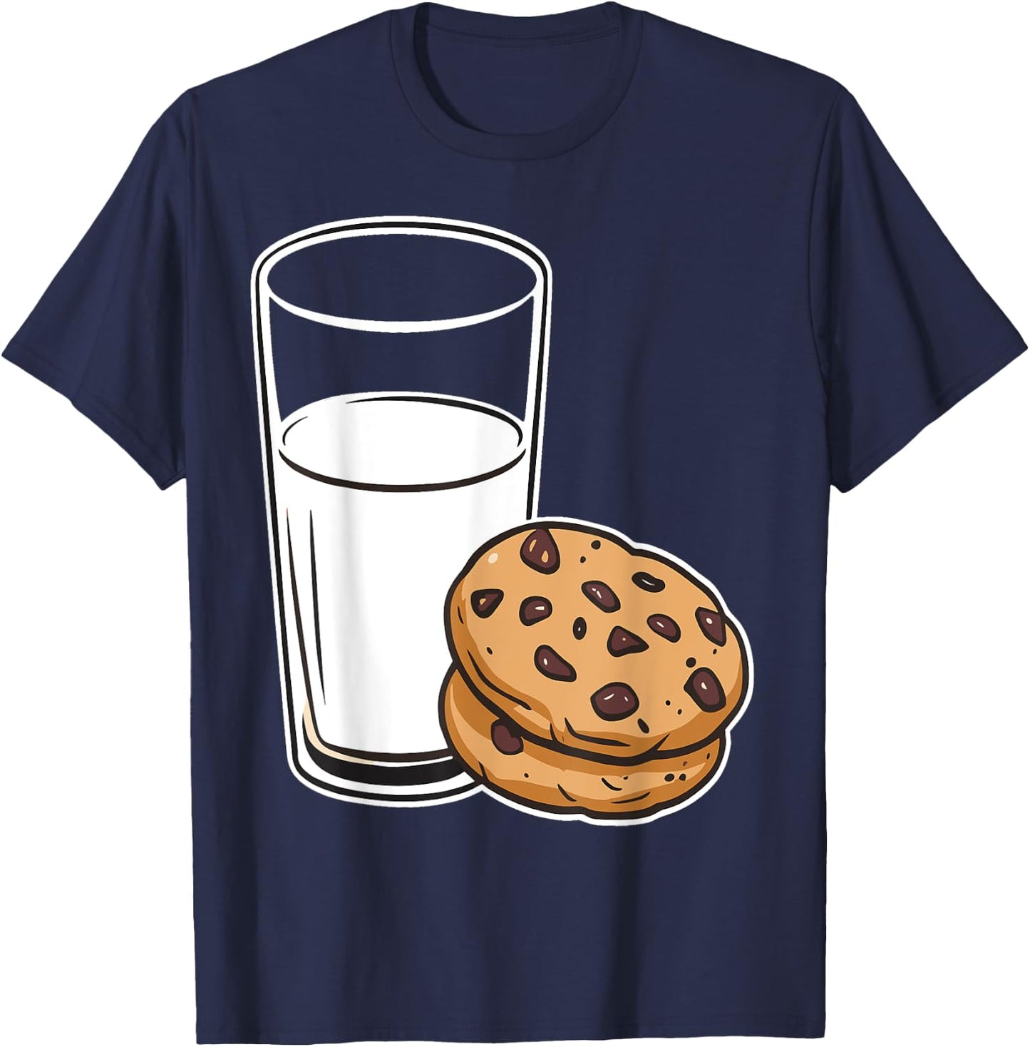 Milk and COOKIES Couples Halloween Costume Matching T-Shirt - T-Shirt | Navy