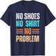 No Shoes Shirt No Problem Coconut Tree Country Music T-Shirt - T-Shirt | Navy