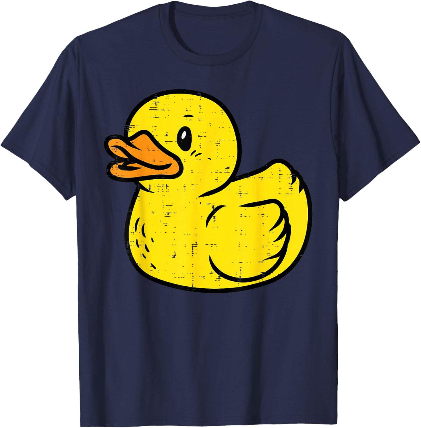 Rubber Duck Vintage Ducky Duckie Boys Girls Kids Women Men T-Shirt - T-Shirt | Navy