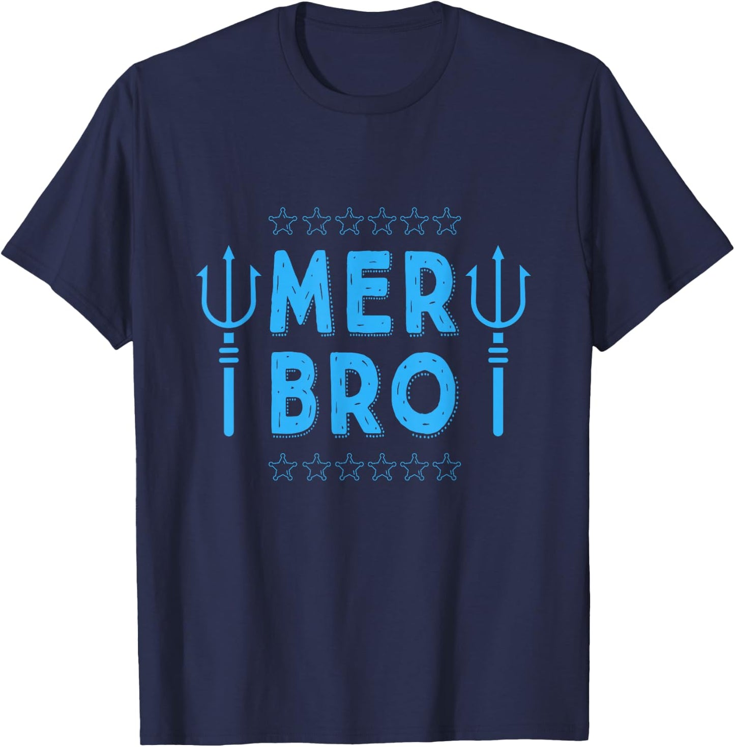 Merbro Brother Of A Mermaid Birthday Swimming T-Shirt - T-Shirt | Navy