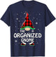 Organized Gnome Buffalo Plaid Matching Family Christmas T-Shirt - T-Shirt | Navy