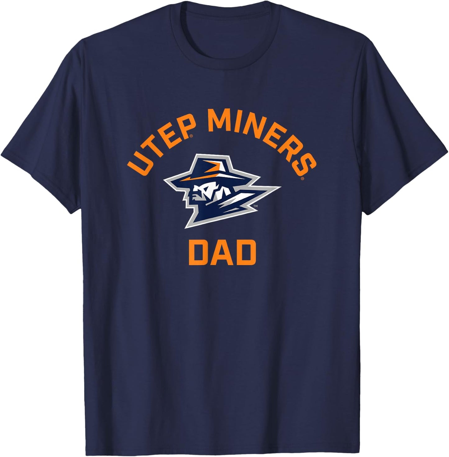 University of Texas El Paso UTEP Miners Arched Dad T-Shirt - T-Shirt | Navy