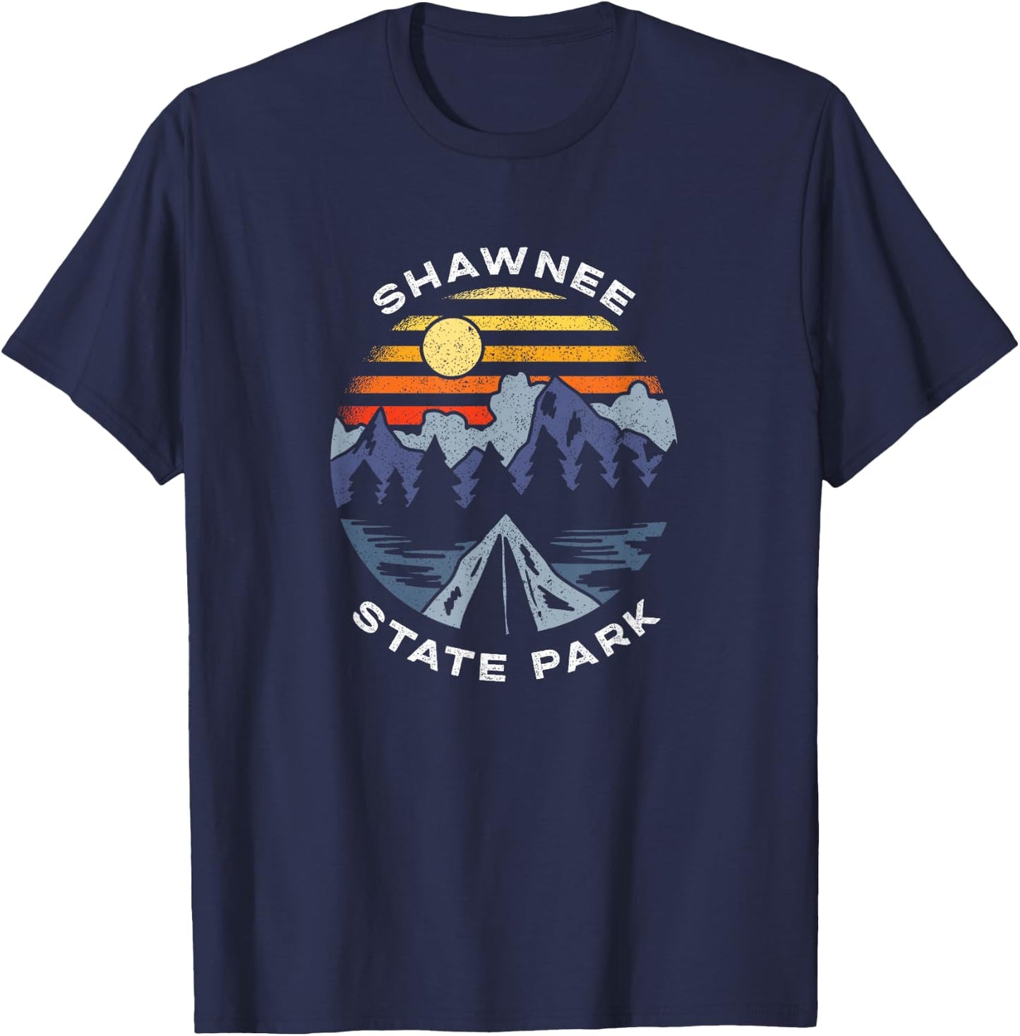 Shawnee State Park Ohio Forest Camping Vacation T-Shirt - T-Shirt | Navy