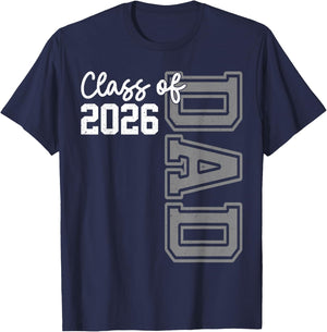 Senior Dad 26 Class Of 2026 Graduation Father T-Shirt - T-Shirt | Navy