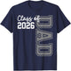 Senior Dad 26 Class Of 2026 Graduation Father T-Shirt - T-Shirt | Navy