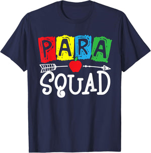 para Squad School Paraprofessional Team T-Shirt - T-Shirt | Navy