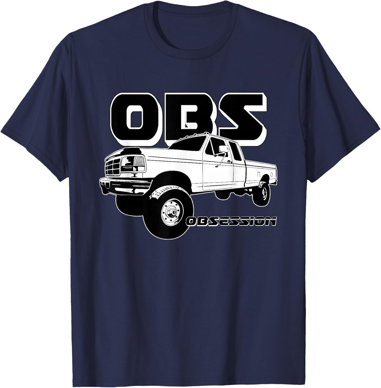 OBS 90s Extended Cab Pickup Truck T-Shirt - T-Shirt | Navy