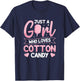 Cotton Candy Stick Design for a Cotton Candy girl T-Shirt - T-Shirt | Navy