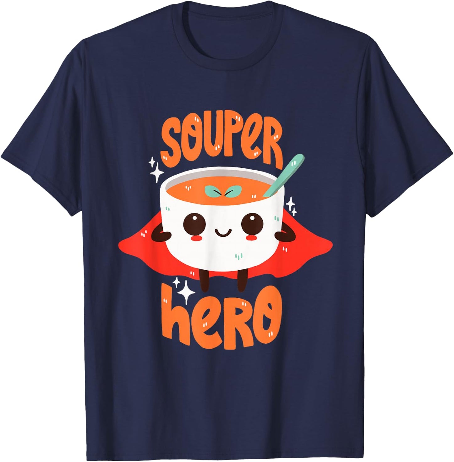 Superhero Soup Pun T-Shirt - T-Shirt | Navy