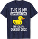 This My Human Costume Im Rubber Duck Halloween Men Women Kid T-Shirt - T-Shirt | Navy