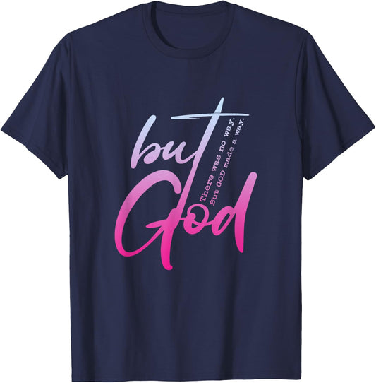 Christian But God Inspirational Gift John 3:16 T-Shirt - T-Shirt | Navy