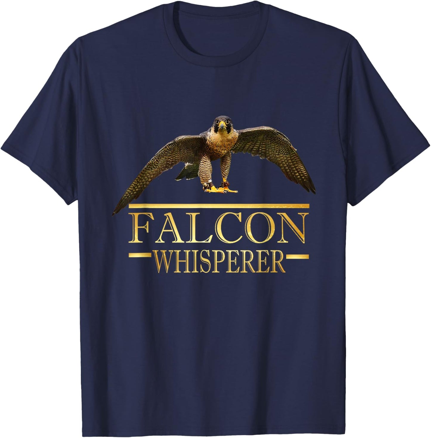 Falcon Whisperer Shirt Love Birds Falconry Hunting Men T-Shirt - T-Shirt | Navy