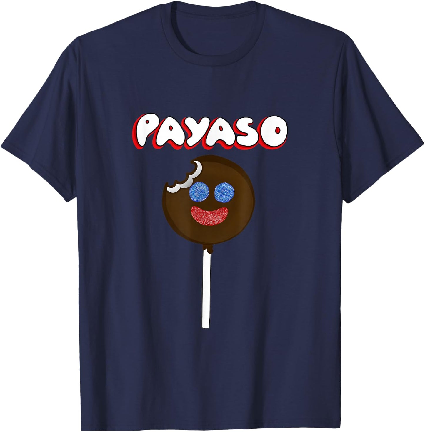 Funny Latinx Chocolate Marshmallow Candy Payaso T-Shirt - T-Shirt | Navy
