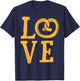 I Love Soft Pretzels Trendy Foodie Food Pretzel Lover Gift T-Shirt - T-Shirt | Navy