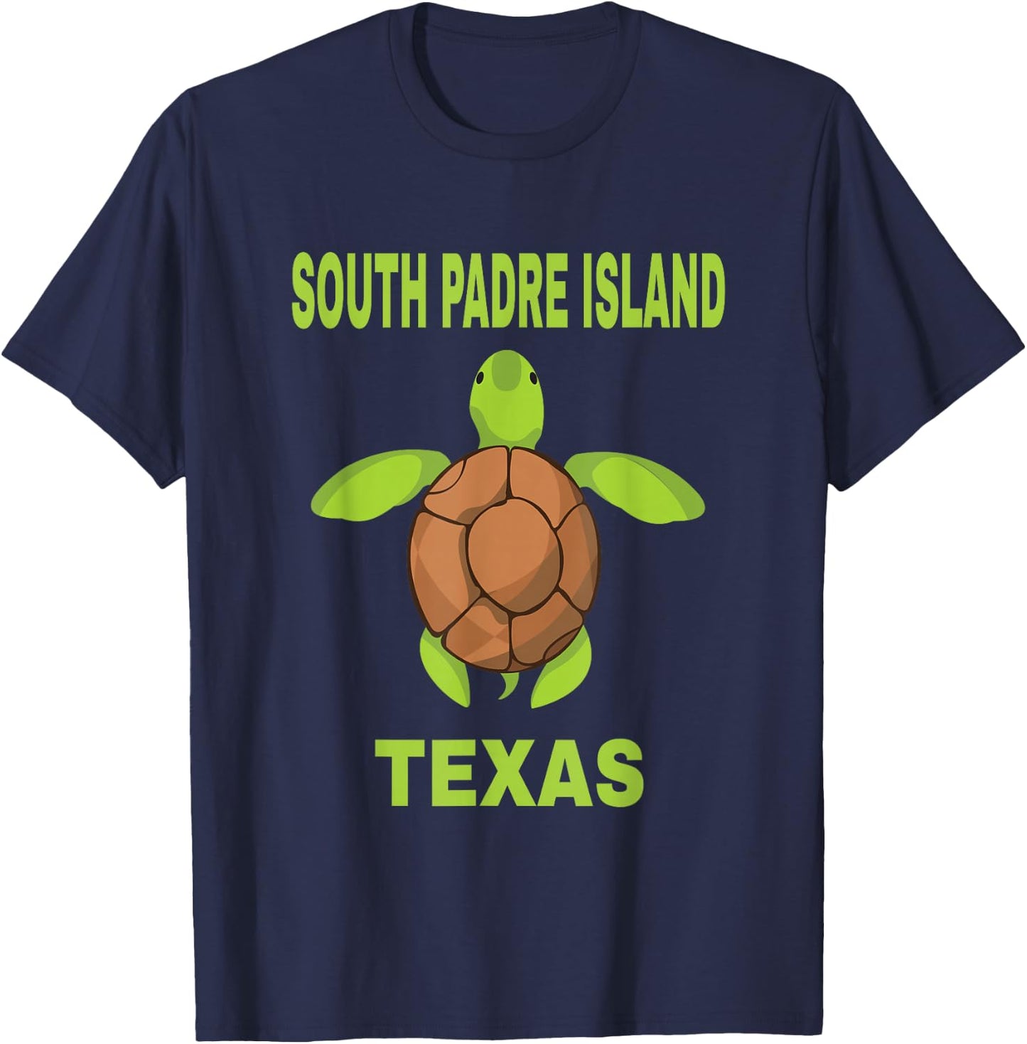 South Padre Island Family Vacation Texas Sea Turtle T-Shirt - T-Shirt | Navy