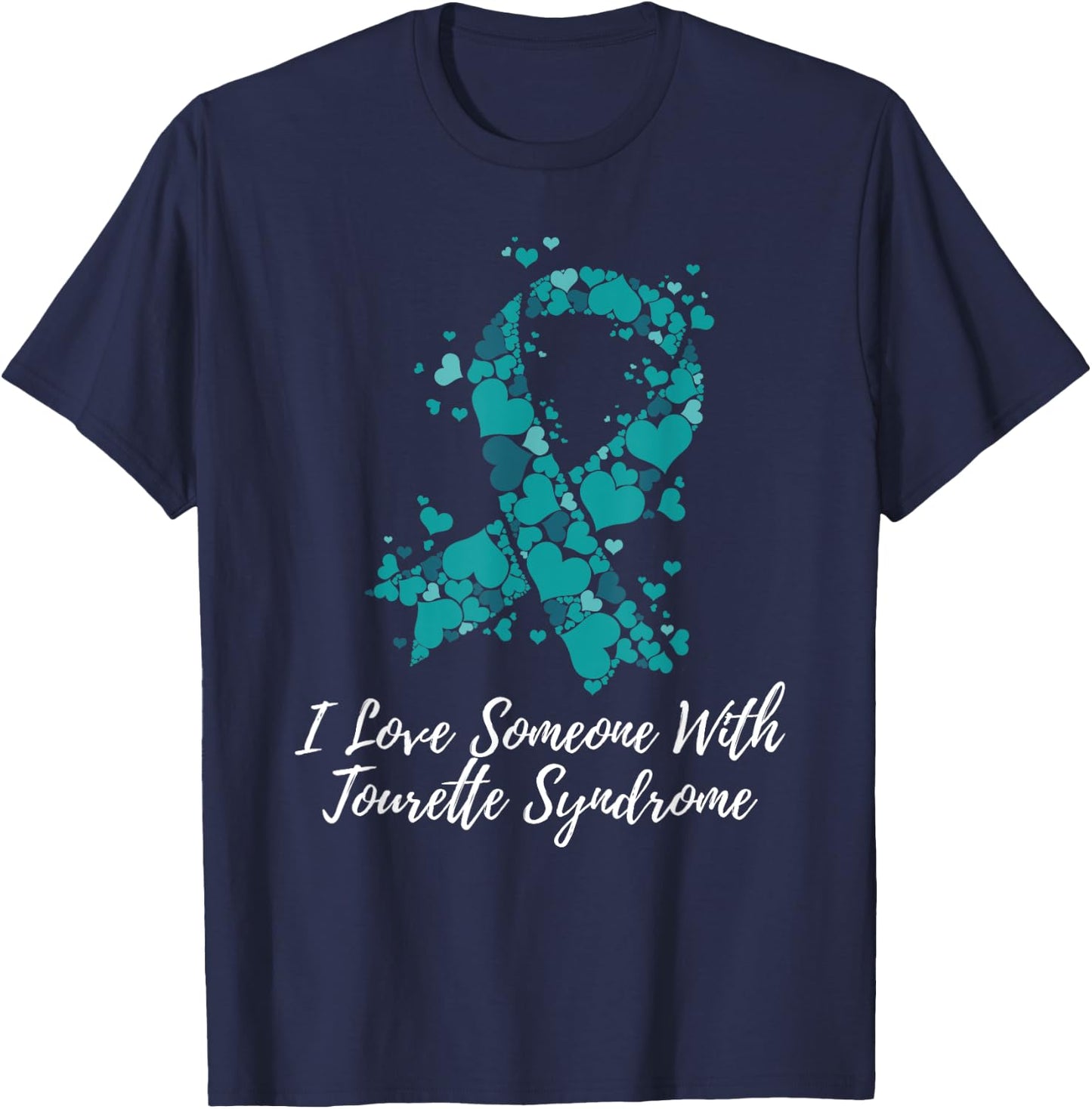 I Love Someone With Tourette Syndrome Awareness T-Shirt - T-Shirt | Navy