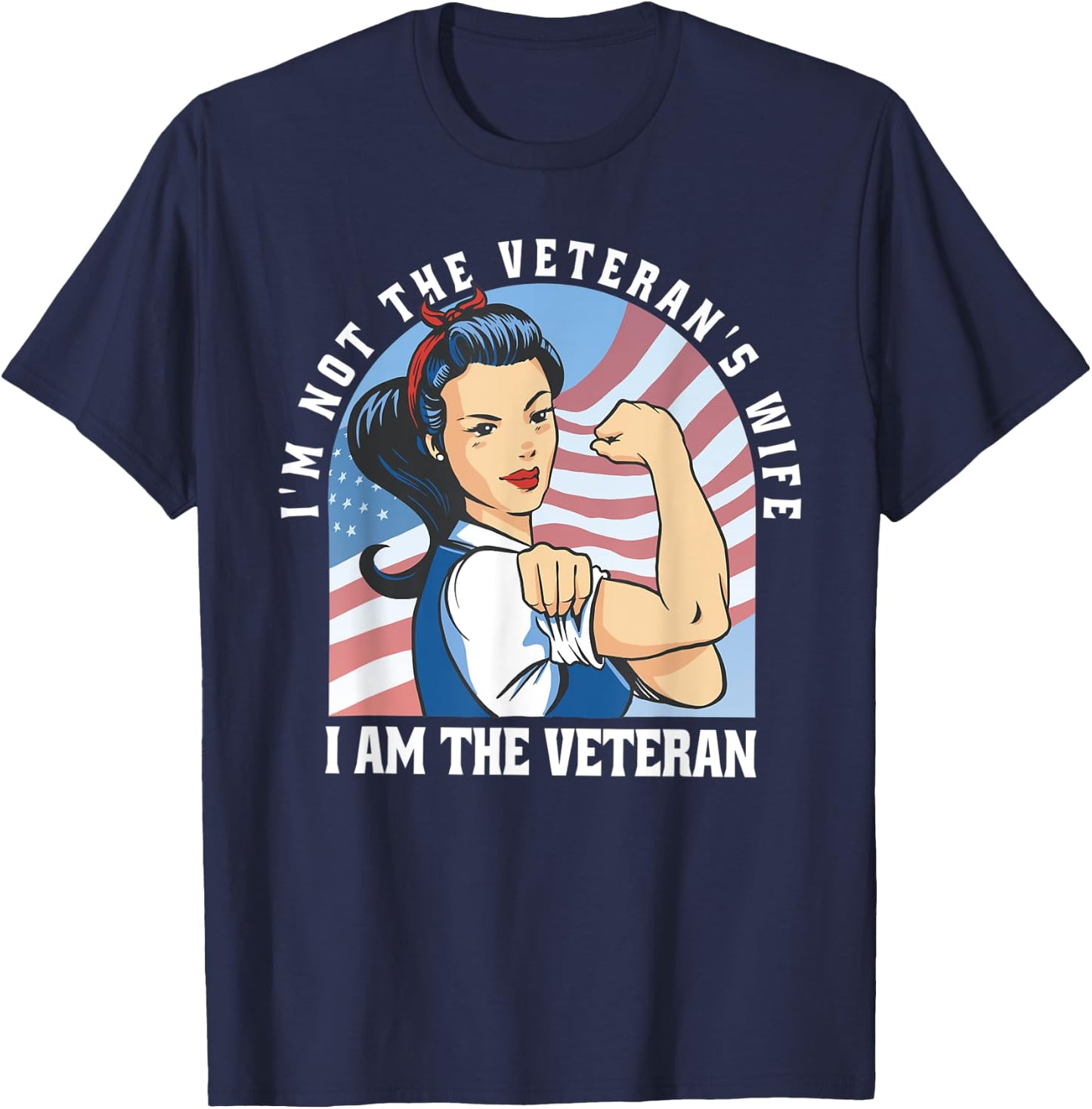 Woman Veteran - Veteran's Day Quote Saying T-Shirt - T-Shirt | Navy