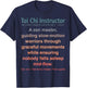 Funny Tai Chi Instructor T-Shirt - T-Shirt | Navy