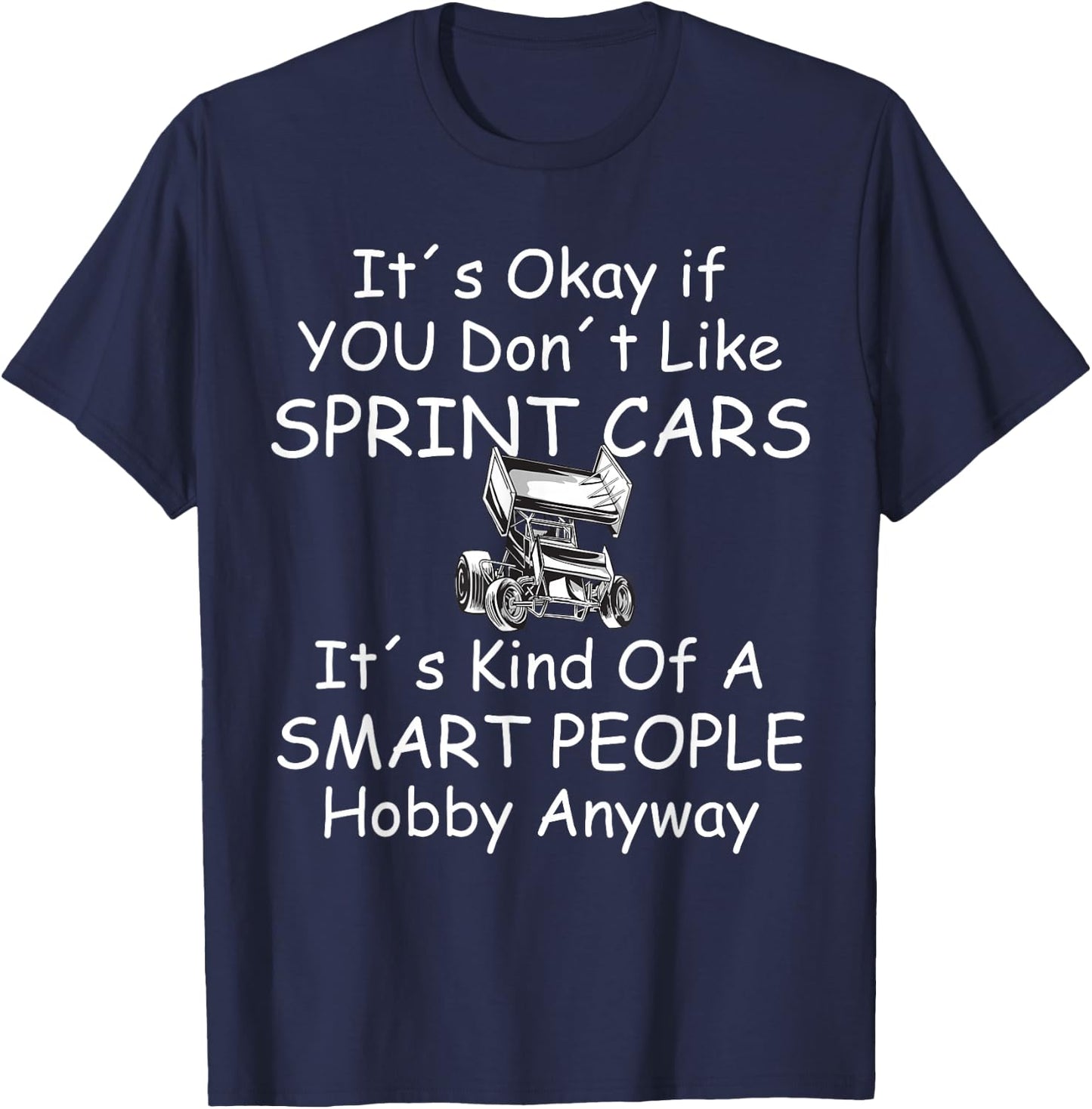 Funny Sprint Car Racing T-Shirt - T-Shirt | Navy