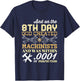 On The 8th Day God Created Machinists with .0001" Perfection T-Shirt - T-Shirt | Navy