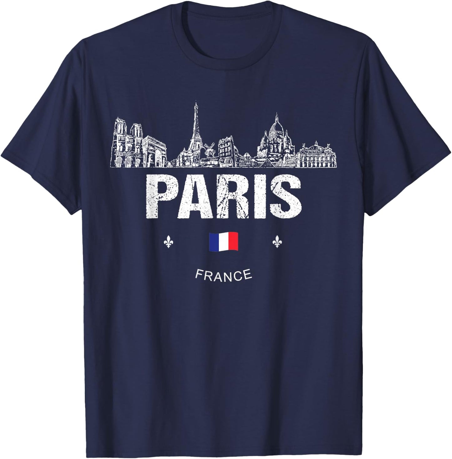 Paris Souvenir Travel T-Shirt - T-Shirt | Navy