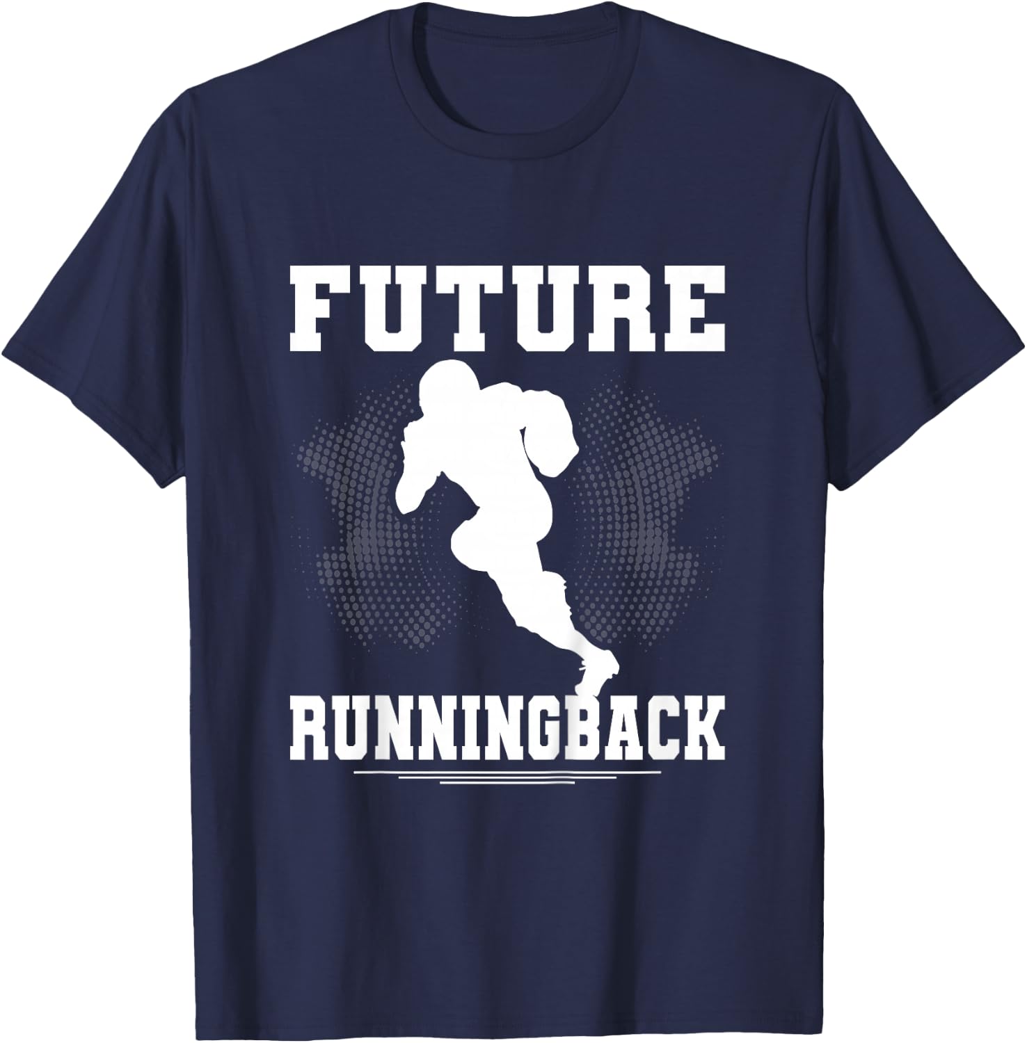 Kids Football Future Runningback Toddler Team Position T-Shirt - T-Shirt | Navy
