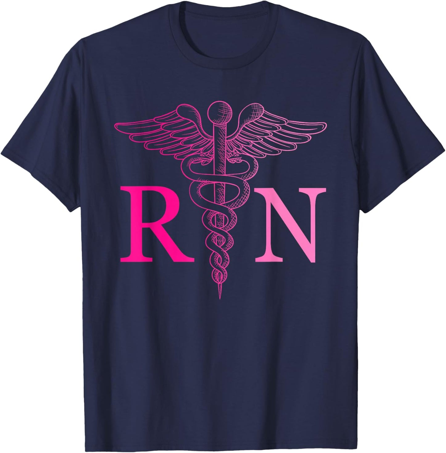 Registered Nurse Appreciation Pink RN Nursing Tie Dye Nurse T-Shirt - T-Shirt | Navy