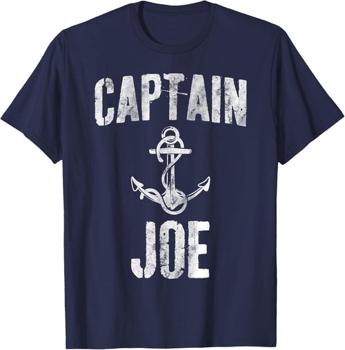 Funny Personalized Boating Shirt First Name Captain Joe