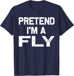Pretend I'm a Fly Funny Halloween Party Costume Gifts T-Shirt - T-Shirt | Navy