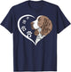 English Springer Spaniel Shirts Girls Kids Heart T-Shirt - T-Shirt | Navy