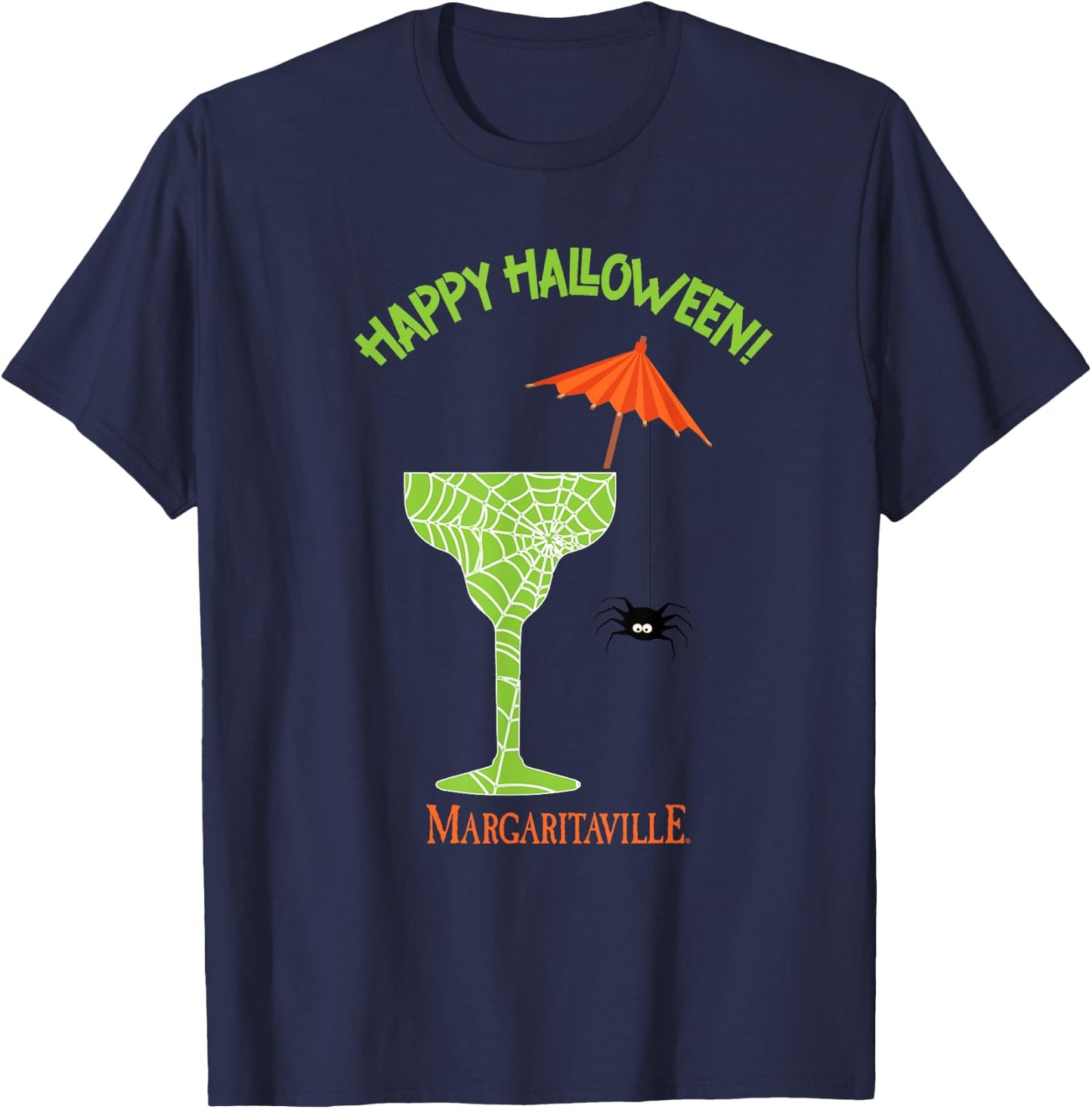Happy Halloween Margarita T-Shirt - T-Shirt | Navy