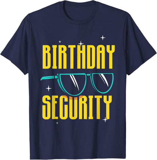 Birthday Security Celebrate Party Team Years T-Shirt - T-Shirt | Navy